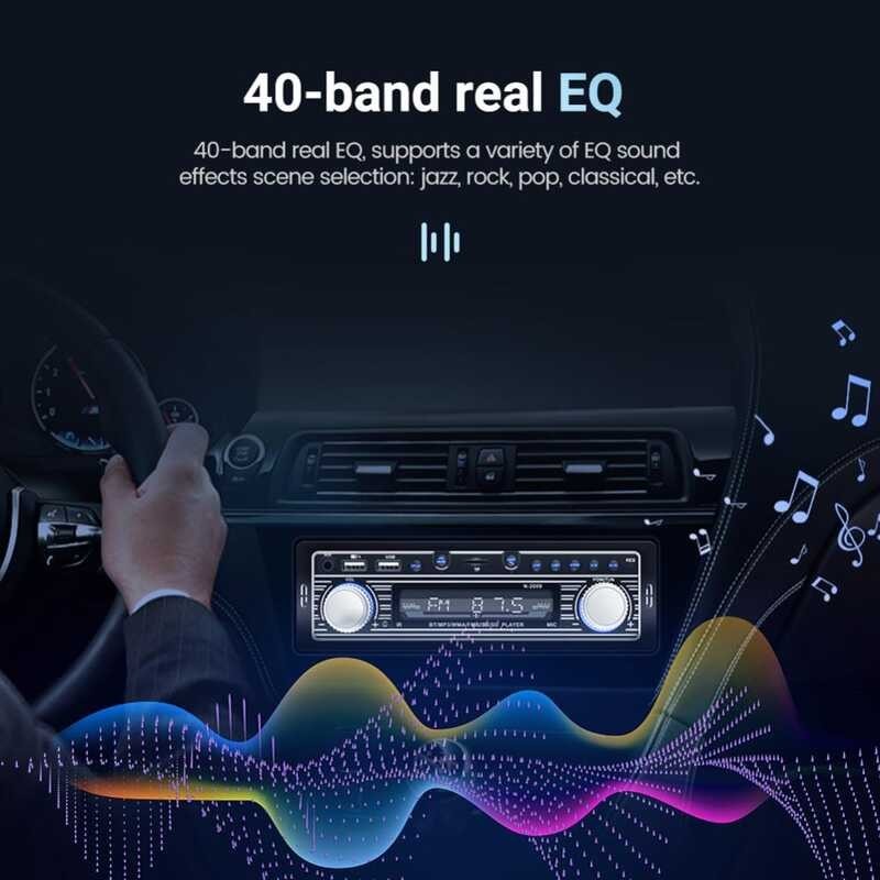 FM Audio Receiver USB AUX Car Radio Stereo Mp3 Player Bluetooth-Compatible With Remote Control Auto