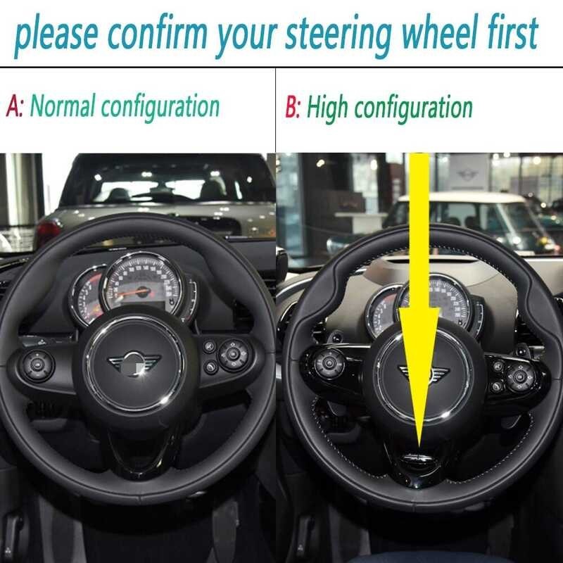 The Black Flag Steering Wheel Button Cover Sticker Interior Decoration For Mini Cooper S JCW F60 F5
