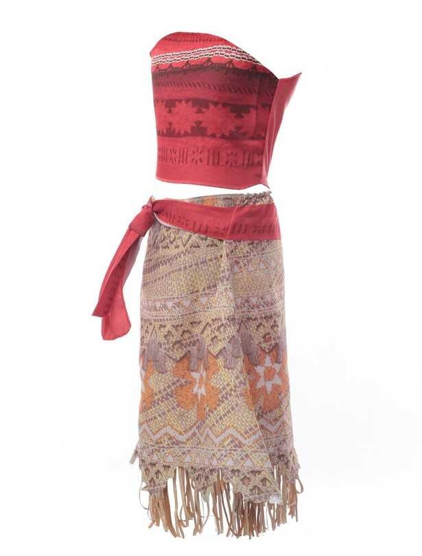 ❤ Moana Kids Cosplay Girls Clothes Princess Vaiana Dress Children Birthday Party Costume With