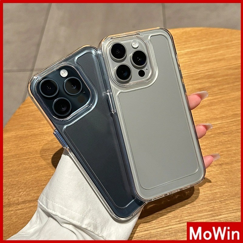 Mowin - เข้ากันได้สำหรับ เคส iphone 11 15 pro max ซิลิโคนนิ่ม ใส หนา กันกระแทก กันรอยกล้อง เข้ากันไ