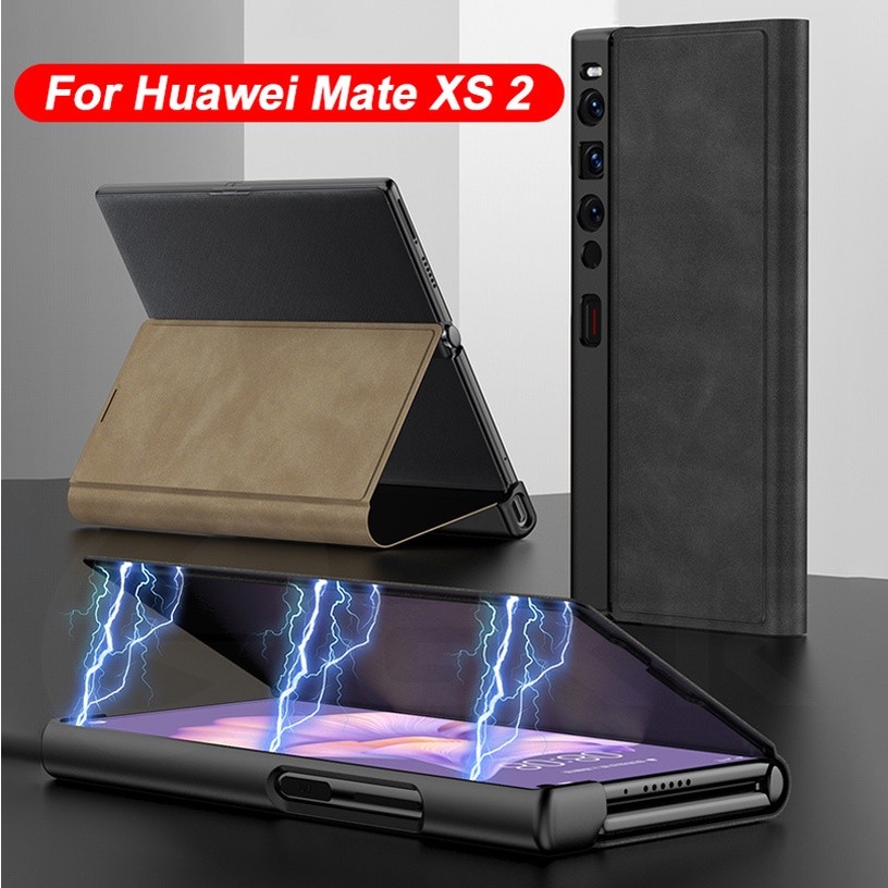 Gkk เคสโทรศัพท์มือถือหนัง แบบฝาพับแม่เหล็ก กันกระแทก หรูหรา สําหรับ Huawei Mate Xs 2 Huawei Mate Xs