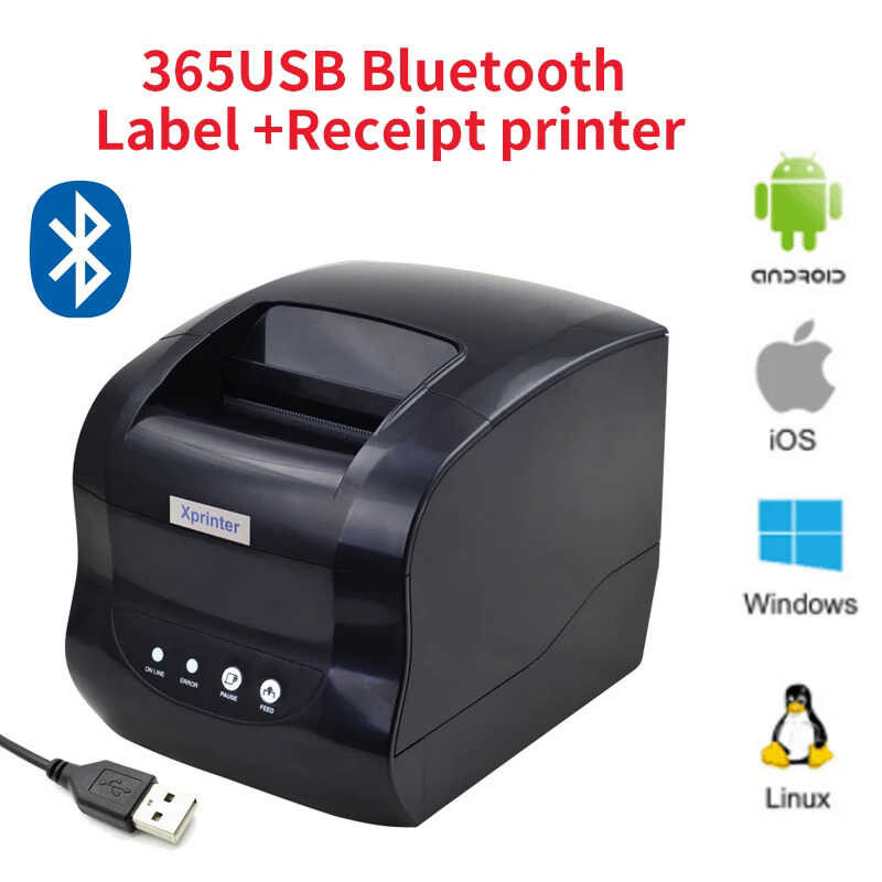 XP-365B Xprinter เครื่องพิมพ์ฉลากเครื่องพิมพ์บาร์โค้ดความร