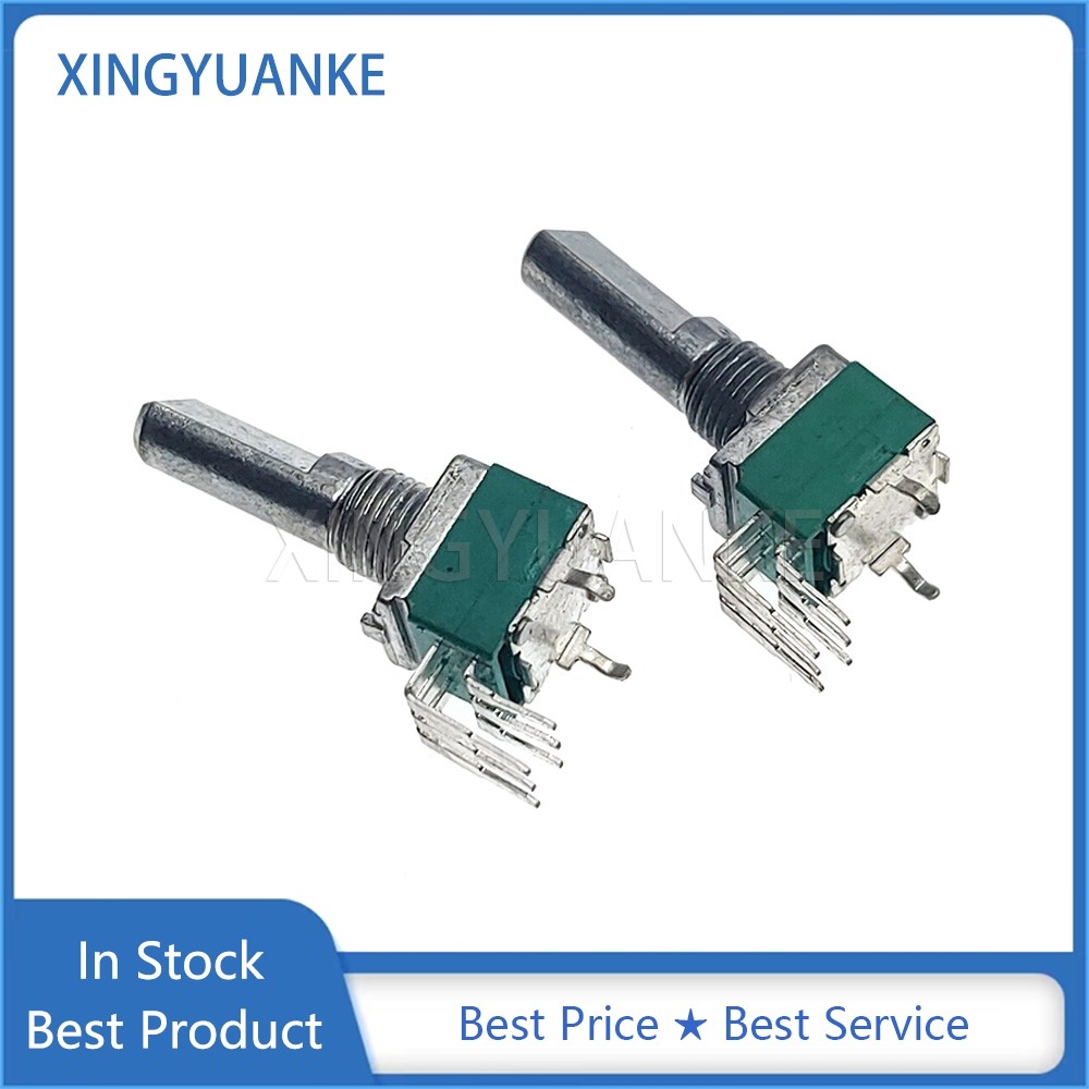 1 ชิ้น/ล็อต RK097G แนวตั้ง Duplex B100K B104 ความแม่นยําสูง Potentiometer B100KX2 Bend ฟุต 6-Pin D ค