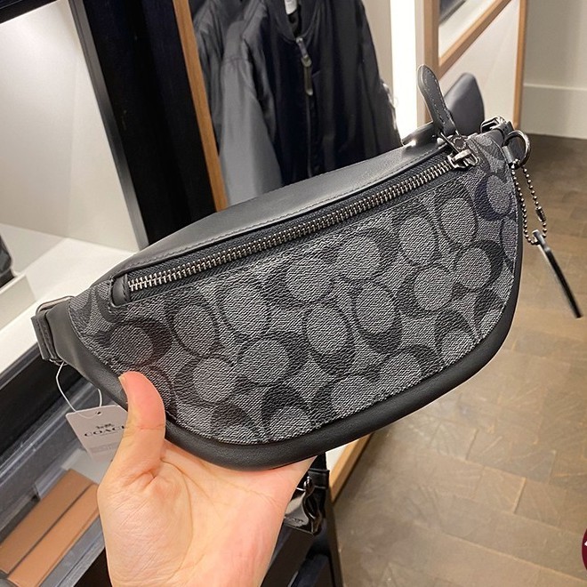 Coach F78777 กระเป๋าคาดอก กระเป๋าคาดเอว หนังแท้ สไตล์คลาสสิก สําหรับผู้ชาย