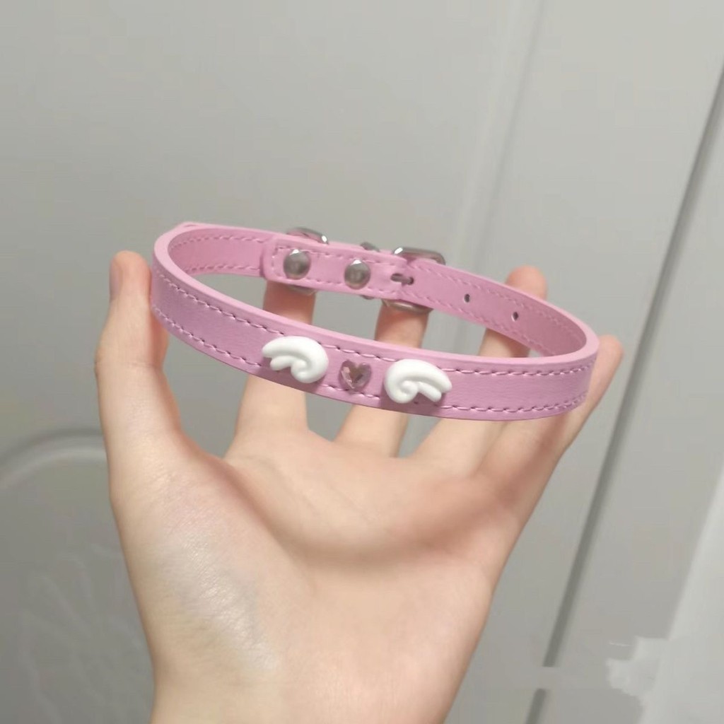 ปีกนางฟ้ารักสร้อยคอเค้นคอ Abi ins สร้อยคอเค้นคอสาวร้อน