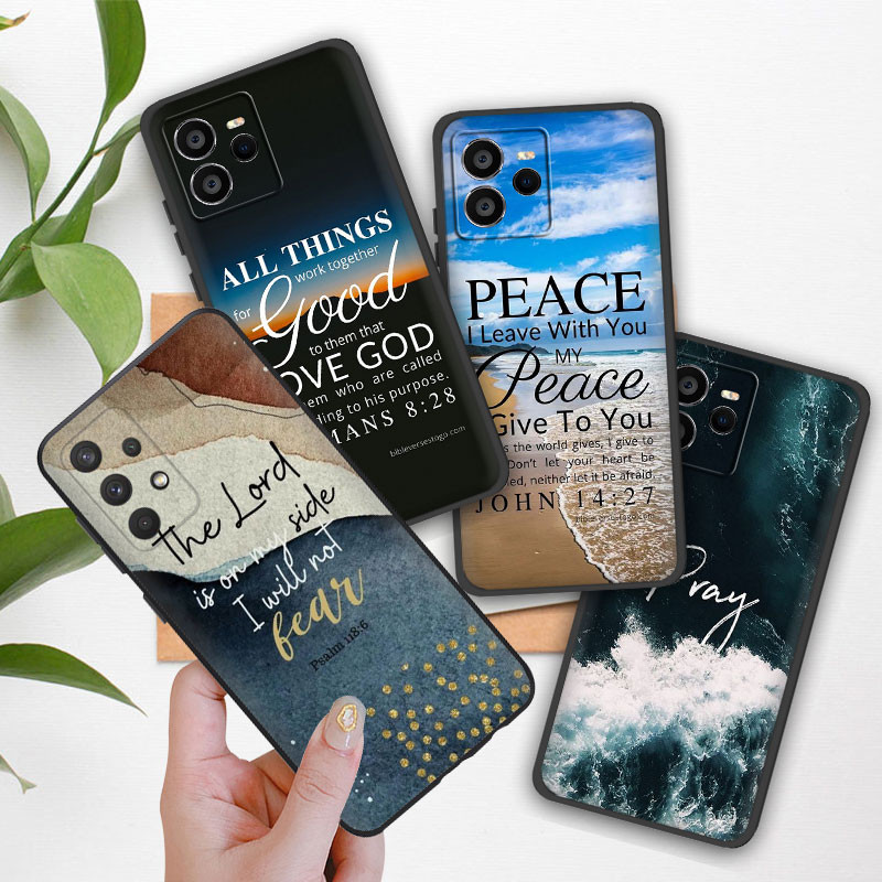 เคสโทรศัพท์สําหรับ Huawei Y6 Y6s Y6Pro Y6 Y7 Y9 Prime 2019 E8L7 Bible verse พระเยซูซิลิโคนอ่อนนุ่ม