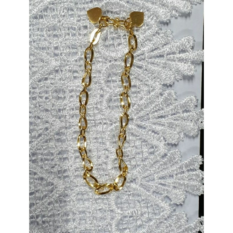 Light Gold Accessories Bracelet Listing paperclip -3gr