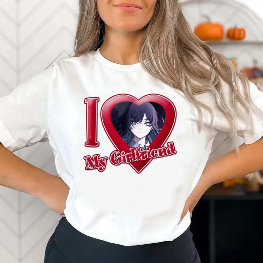 เสื้อยืดสไตล์ Hip Hop และ Grunge สำหรับสาวๆ พาสเทล ยุค 2000s และ 80s ออกแบบดิจิตอล สวมใส่ง่าย มีความ