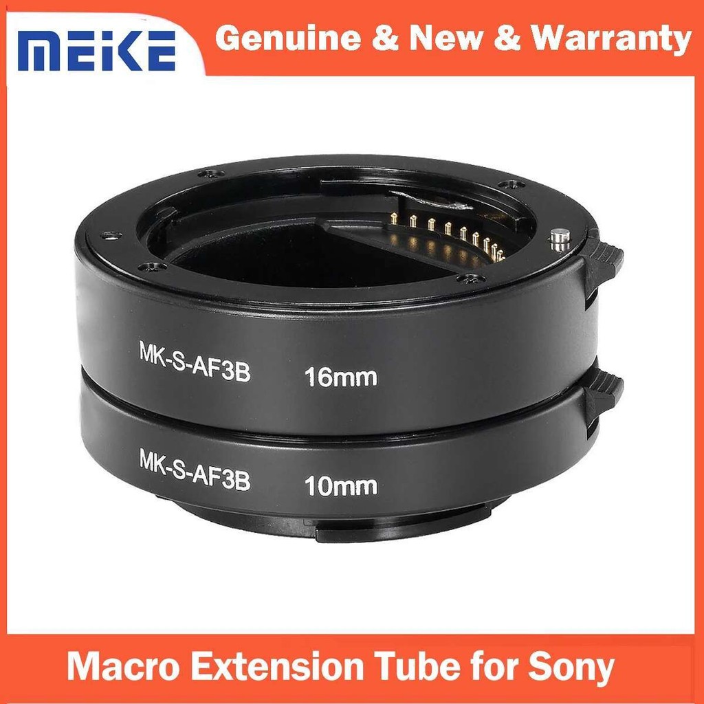 Meike Macro Extension Tube แหวนโฟกัสอัตโนมัติสําหรับ Sony E-Mount A6300 A6500 A6000 A7 A7II A7III A7