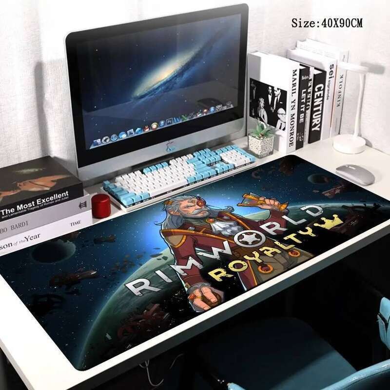 (เก็บ Fast Shop)- RimWorld เกมขนาดใหญ่คอมพิวเตอร์ Mousepad PC Gamer แล็ปท็อปเมาส์ Office Mausagepad 
