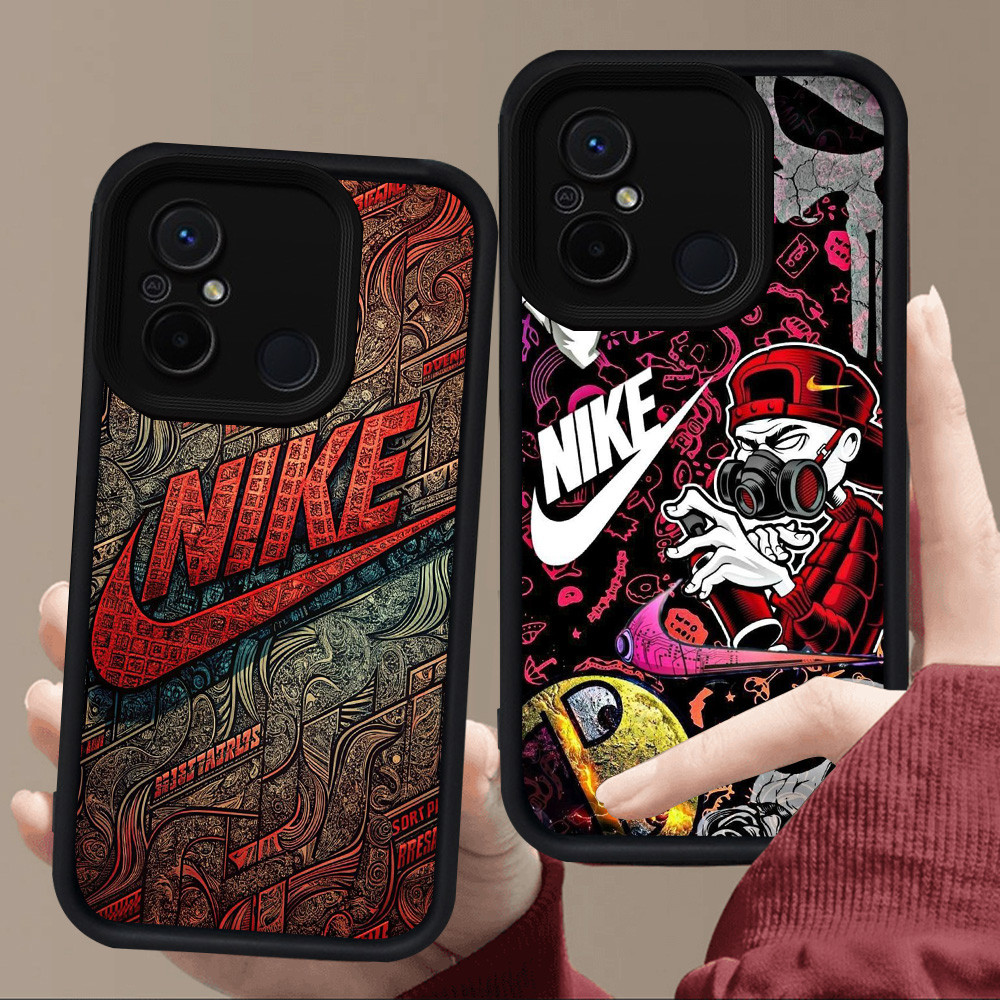 E72 โลโก้สําหรับซิลิโคนสีดํา Xiaomi Redmi POCO M3 M4 A1 C55 A2 12C C65 9A 9T 9C 10C A5 C71 หมายเหตุ 