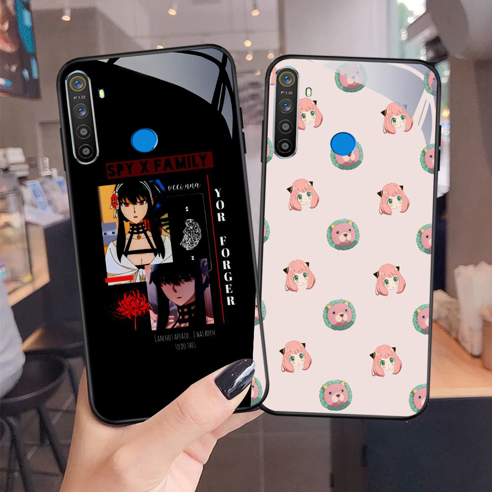 NC-85 Spy x ครอบครัว Kaca แก้วสําหรับ Realme 5 5i 5S 3 3i 6i 7 C65 Narzo 10 10A 20A Pro