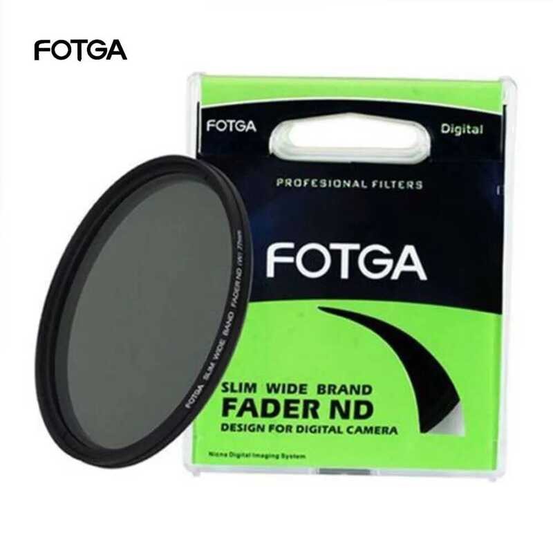 FOTGA Fader Variable ปรับ Slim Neutral Density ND เลนส์กรอง ND2 ถึง ND400 43/46/52/55/58/62/67/72/77