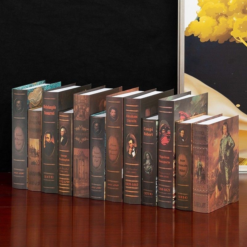 🔥การประกันคุณภาพ🔥 European And American Retro Nostalgic Fake Book Simulation Book Decoration Book