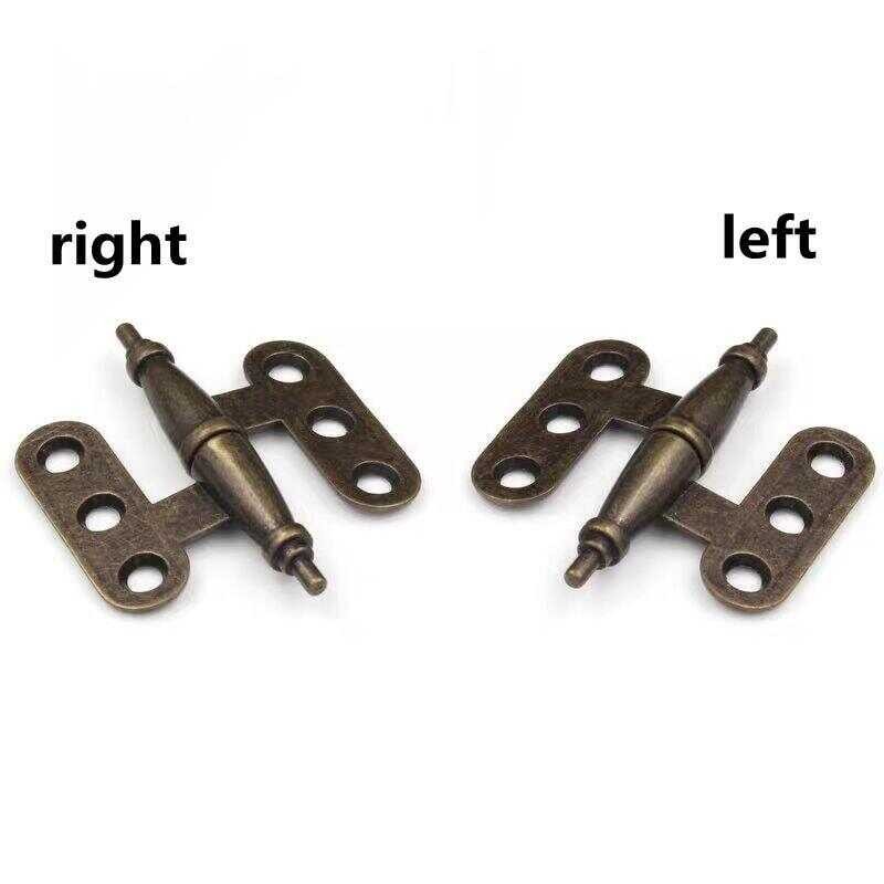 ❤ Green Bronze Detachable Folding Butt Fittings Wardrobe Screen Furniture Vintage Retro Antiqu