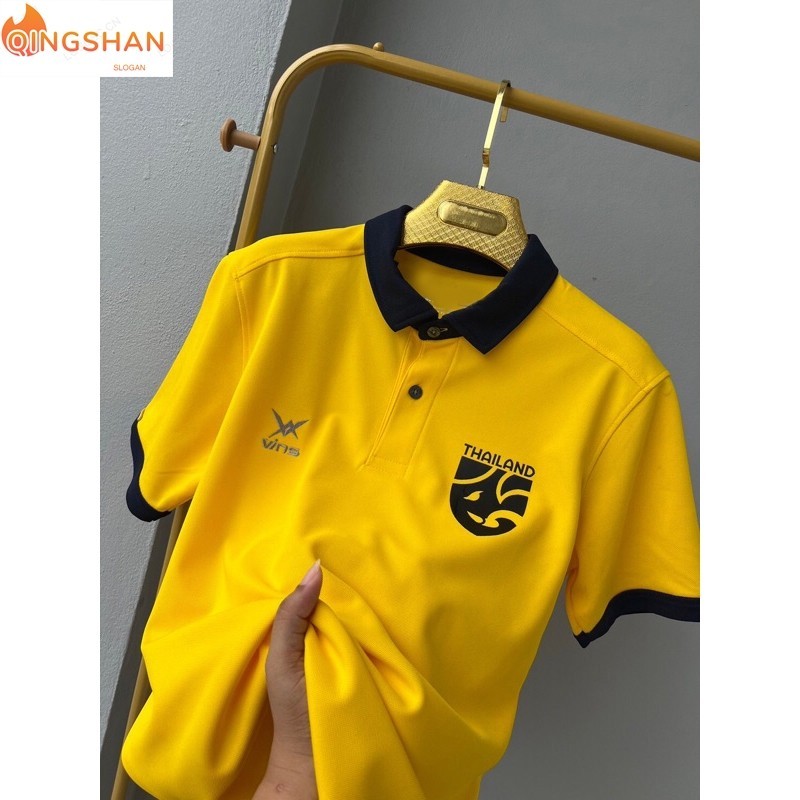 เสื้อโปโล vin รุ่น 221 พร้อมเฟกโลโก้ทีมชาติ