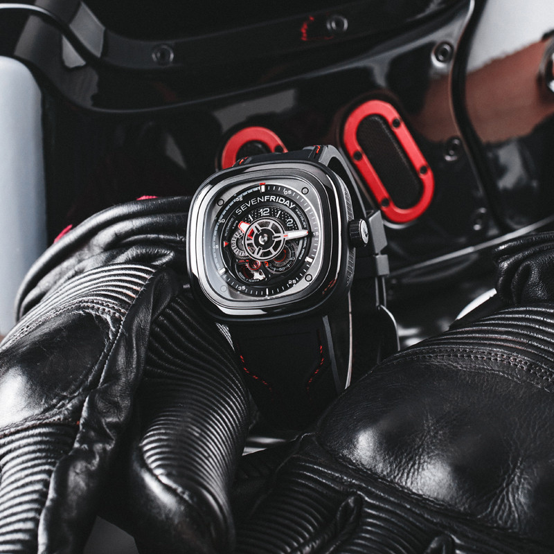 SEVENFRIDAY Seventfriday/ PSeries Square Dial Swiss Mechanical Mens Watch P3C/02