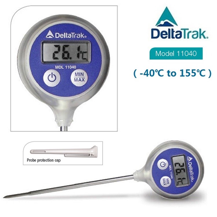 Deltatrak11040 FlashCheck Lollipop Min/Max เครื่องวัดอุณหภูมิอาหาร เทอร์โมมิเตอร์ดิจิตอลอิเล็กทรอนิก