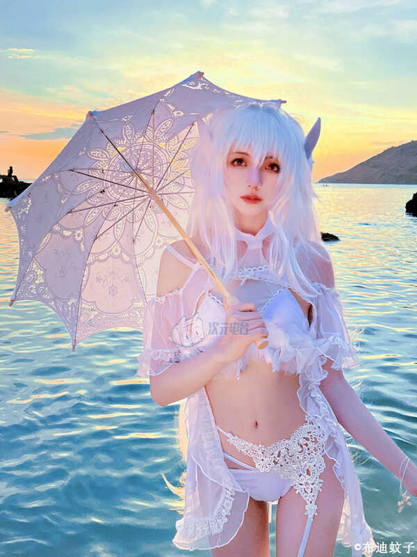 เสื้อผ้าคอสระดับไฮเอนด์ FGO ผู้หญิง Merlin Melly คอสชุดว่ายน้ำ ฤดูร้อน Miss Avalon คอสเพล เครื่องแต่