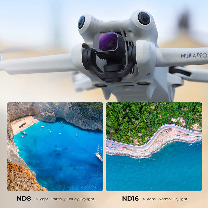 Δ K & F CONCEPT Drone Filter Kit (6 ชิ้น) โพลาไรเซอร์ Nd8 Nd16 Nd32 Nd64 + Nd128