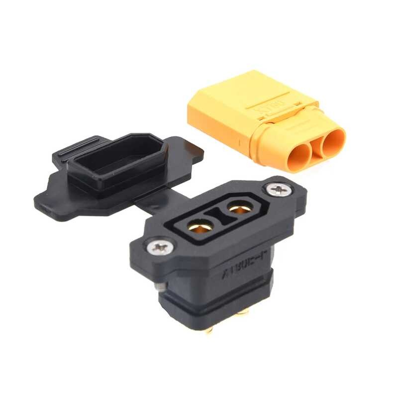 Δ Amass Xt90e-F ขั้วต่อแบตเตอรี่ Xt90e ปลั๊กตัวเมียชุบทอง /