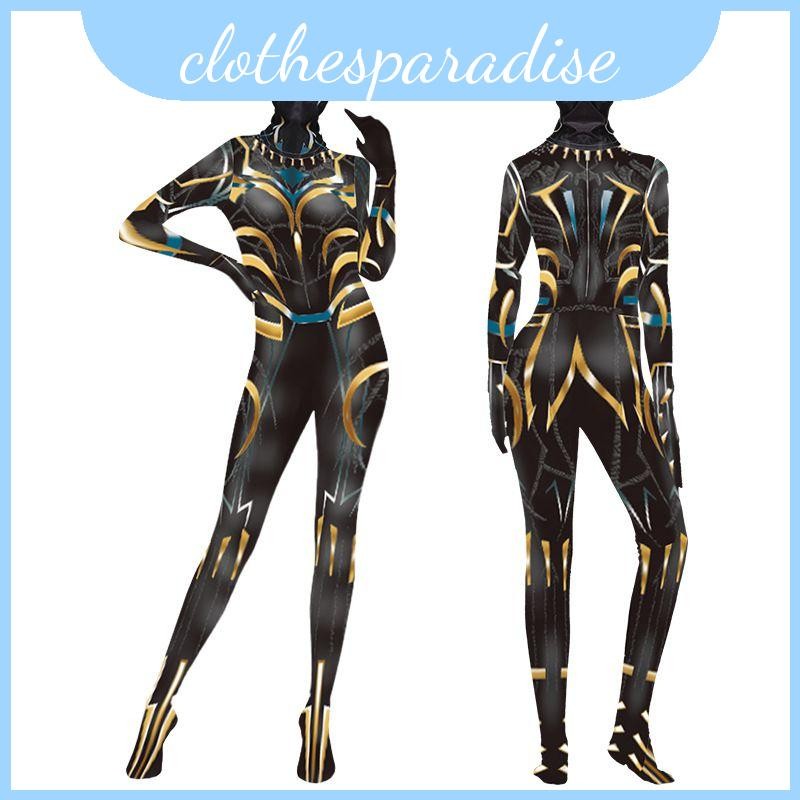Costume วิคตอเรีย อินสปายด์จาก Letitia Wright สำหรับคนหญิง หนัง.Black Panther WakandaForever