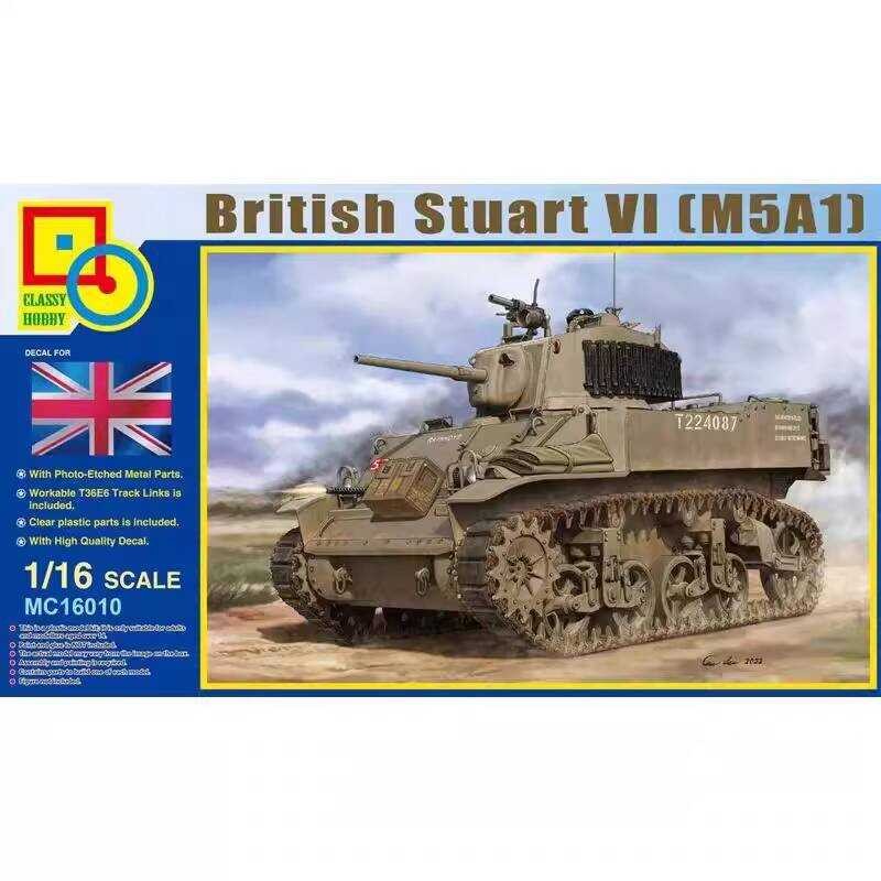 ของเล่นสุดคลาสสิก MC16010 1/16 รถถังอังกฤษ M5A1 Stuart VI Type