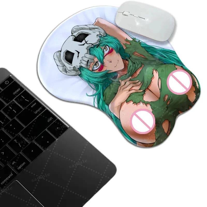 Blister PackingChest Mouse Pad Hentai Anime Bleach โต๊ะ Gamer สายรัดข้อมือพิเศษ Nelliel Tu Odelschwa