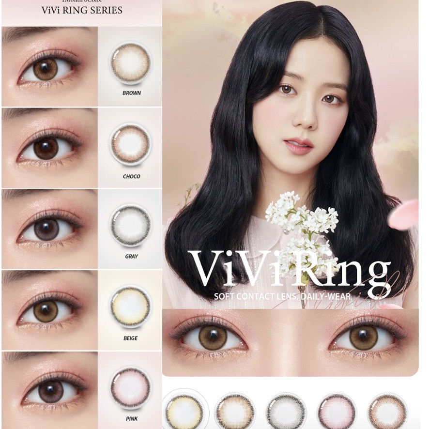 [OLENS] Vivi ring 1 Month /vivi ring #Brown #Beige #Gray #Pink #Choco + Bts หรือ IVE Won-young หรือ 