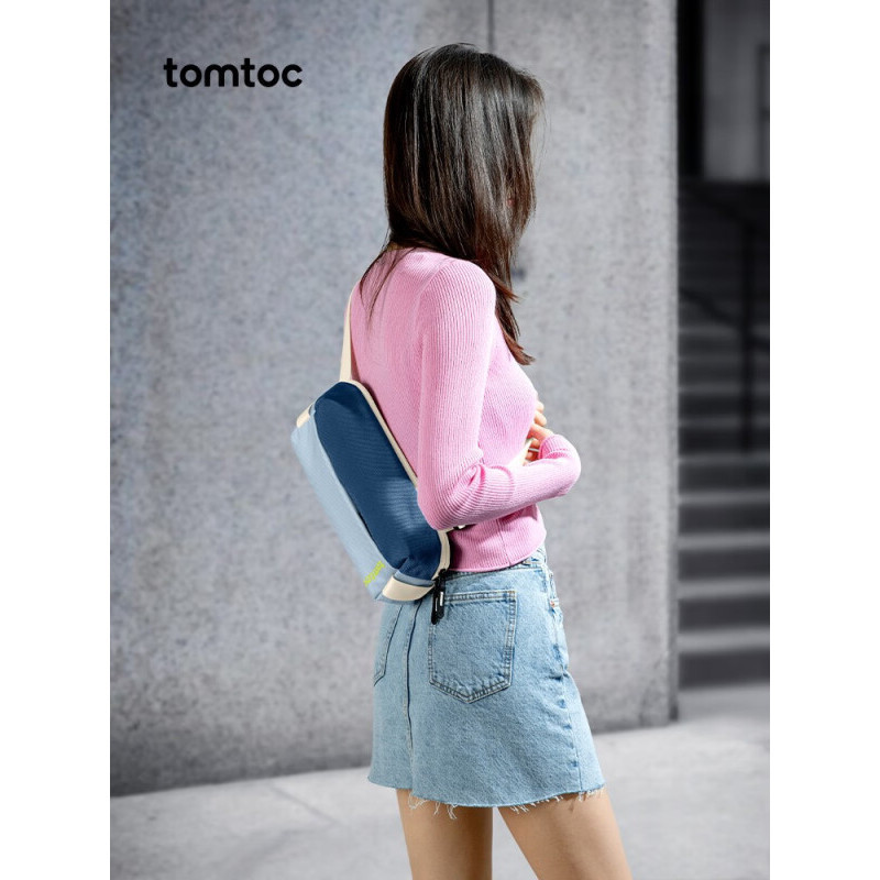 Tomtoc Messenger Bag Storage Bag Fashion Casual Function Men Waterproof Shoulder Bag Chest Bag Swit