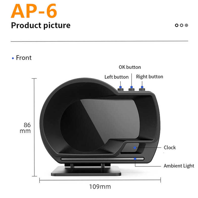 ❤ Kkmoon เครื่อง HUD จอแสดงผล,Obdⅱ + GPS