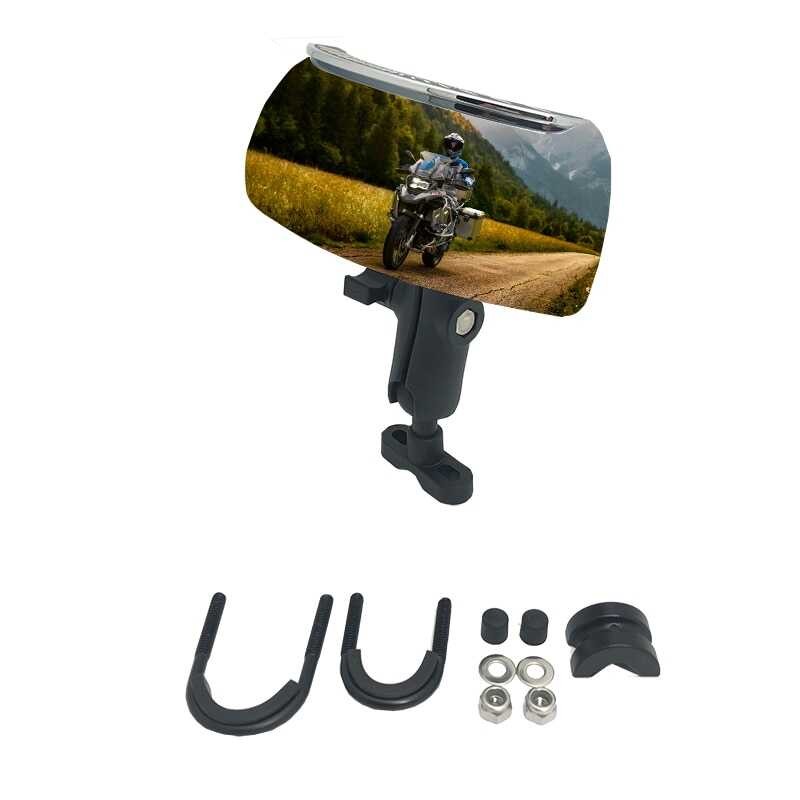 Handlebar Motorcycle 180 Degree Holographic Wide Angle Rear View Mirror For R1200gs R1250gs LC ADV