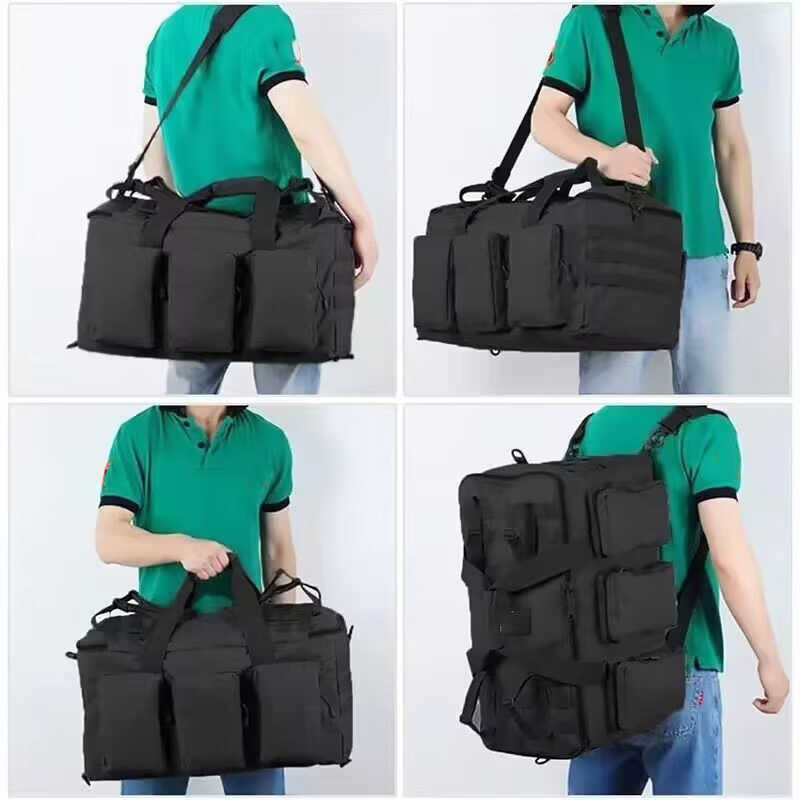 55L 80A Duffle Bag Camping Backpack ยุทธวิธีบิ๊กกระเป๋าผู้ชายเดิน