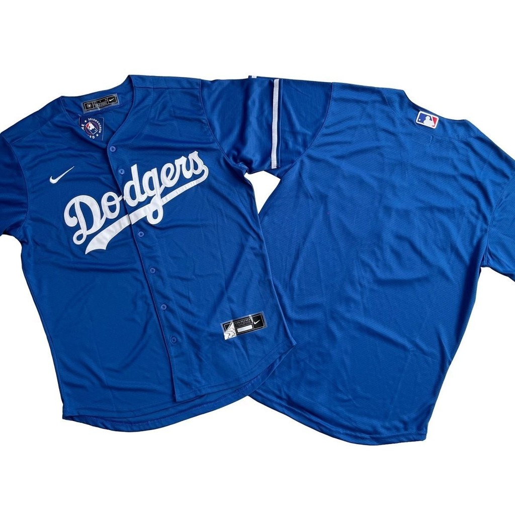 American Job Union ชุดเบสบอล Los Angeles Dodgers Dodgers Blank Version Blue White Grey Black Jersey 