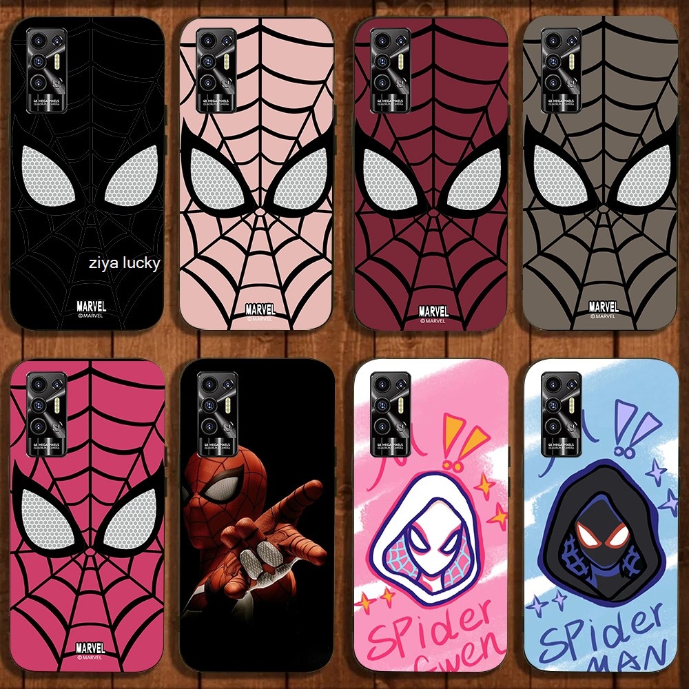 เคสนิ่มสําหรับ Tecno POVA 2 LE7 LE7n ปลอก Spiderman รูปแบบอะนิเมะซิลิโคนโทรศัพท์ฝาครอบป้องกัน