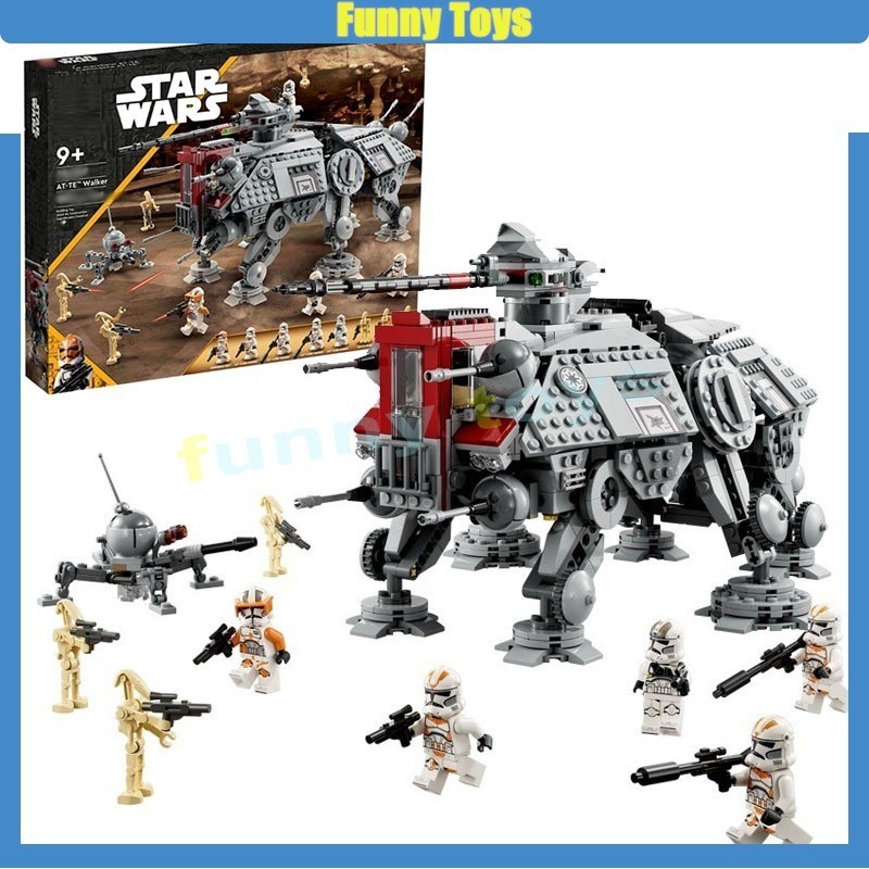 บล็อกตัวต่อ Star Wars Series 75337 AT-TE Walker ของเล่นเสริมการเรียนรู้ สําหรับเด็ก และผู้ใหญ่ 1000