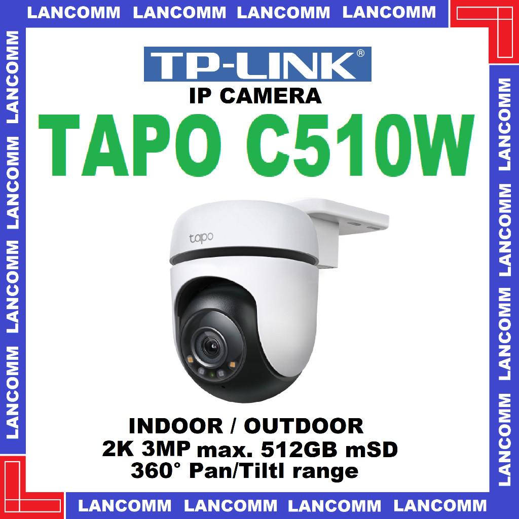 Tp-link Tapo C510W Outdoor Pan/Tilt Security WiFi Camera