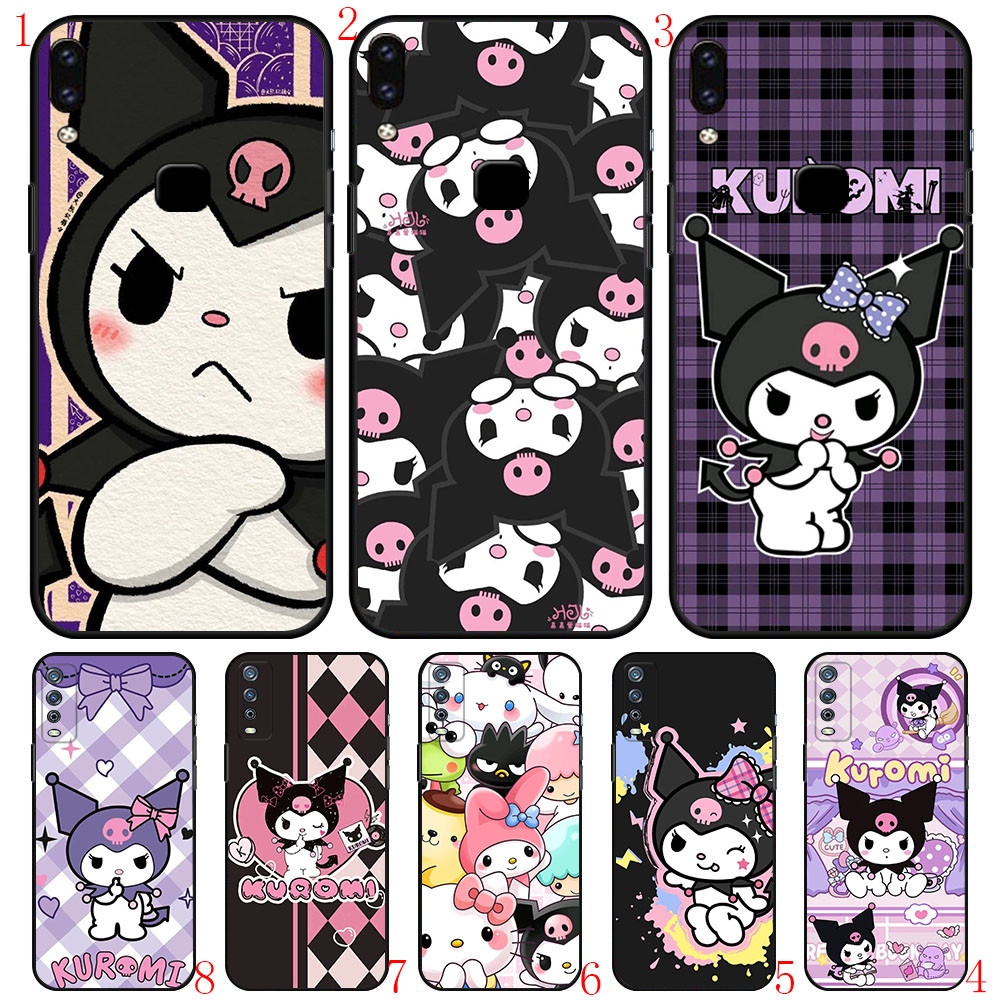 Vivo y11 y12 y15 y17 y19 y20 y20i y20s y11s y5s U3 V29 V27 Y17S Y27 V27E Y22 Kuromi อะนิเมะ 8 เคสโทร