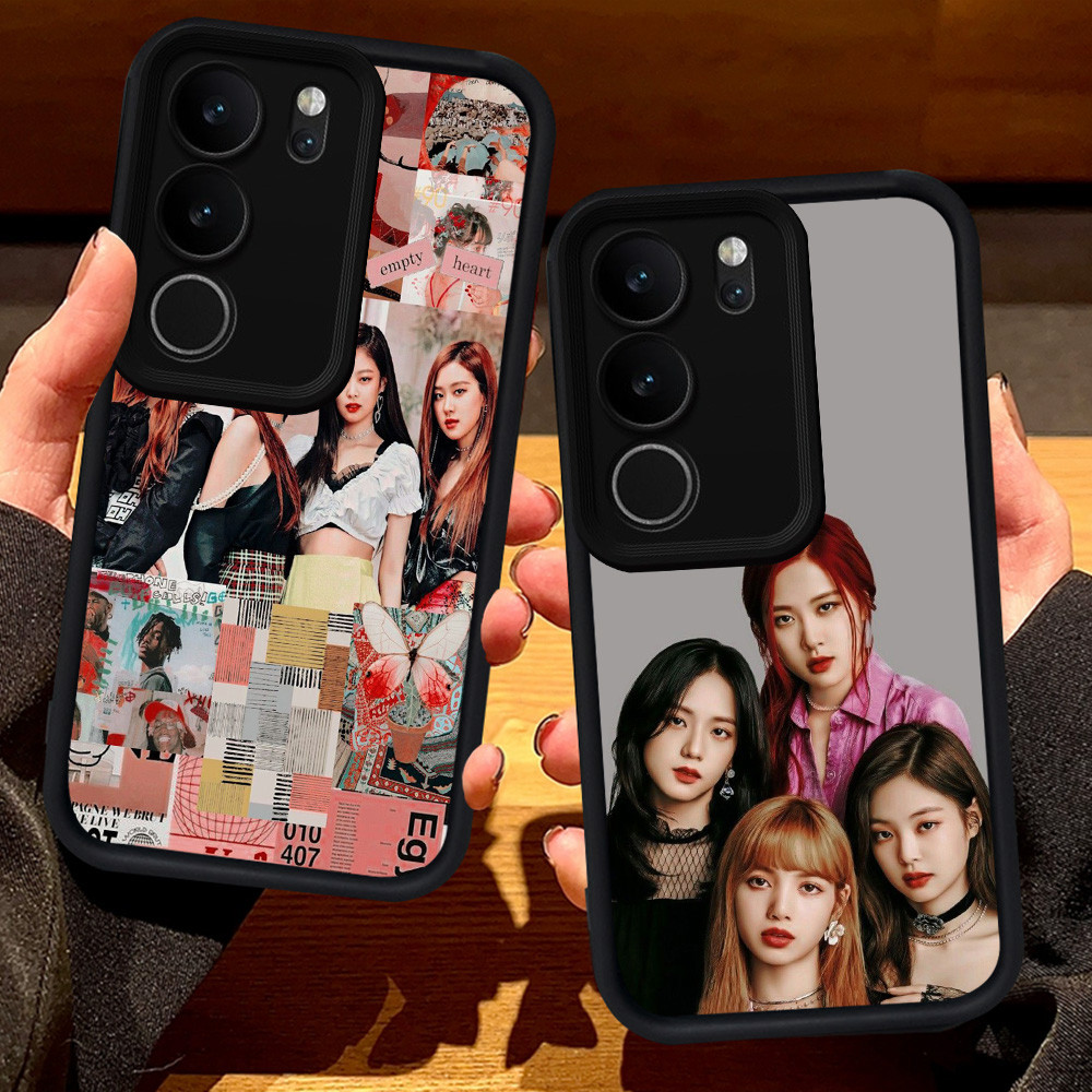 S66 BLACKPINK Casing สําหรับ Infinix Note 50X 50S HOT 50i 50 60 60i Pro Plus 5G สีดํา
