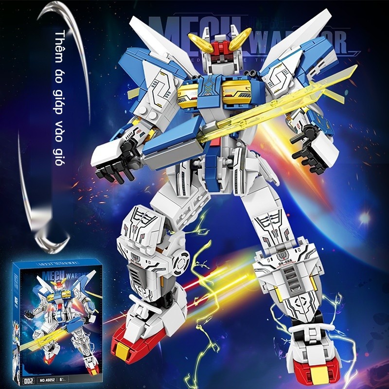 More ที่น่าสนใจ Assemblyproof2024New Model Gundam Mecha เข้ากันได้กับ Lego Building Blocks,