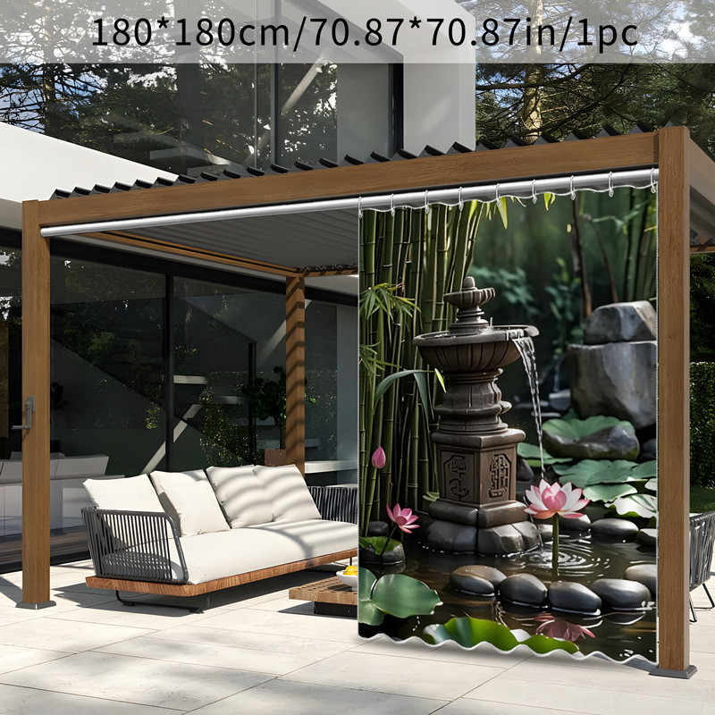 120ก/㎡Pond Lotus ครีมกันแดดผ้ากันน้ําผ้าม่าน