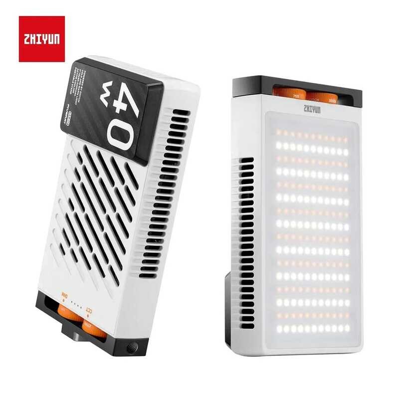 LED ไฟ วิดีโอ ZHIYUN FIVERAY M40 40W แบบพกพา สองสี สำหรับการถ่ายภาพ พร้อมพัดลมในตัว รองรับการชาร์จเร