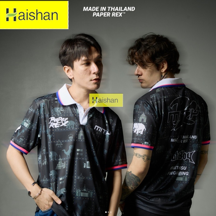 （haishan）Mith X PRX JERSEY 2025 Papier Rex ชุด E-sports VALORANT เกม Tshirt 3D พิมพ์ความร้อนระเหิดชา