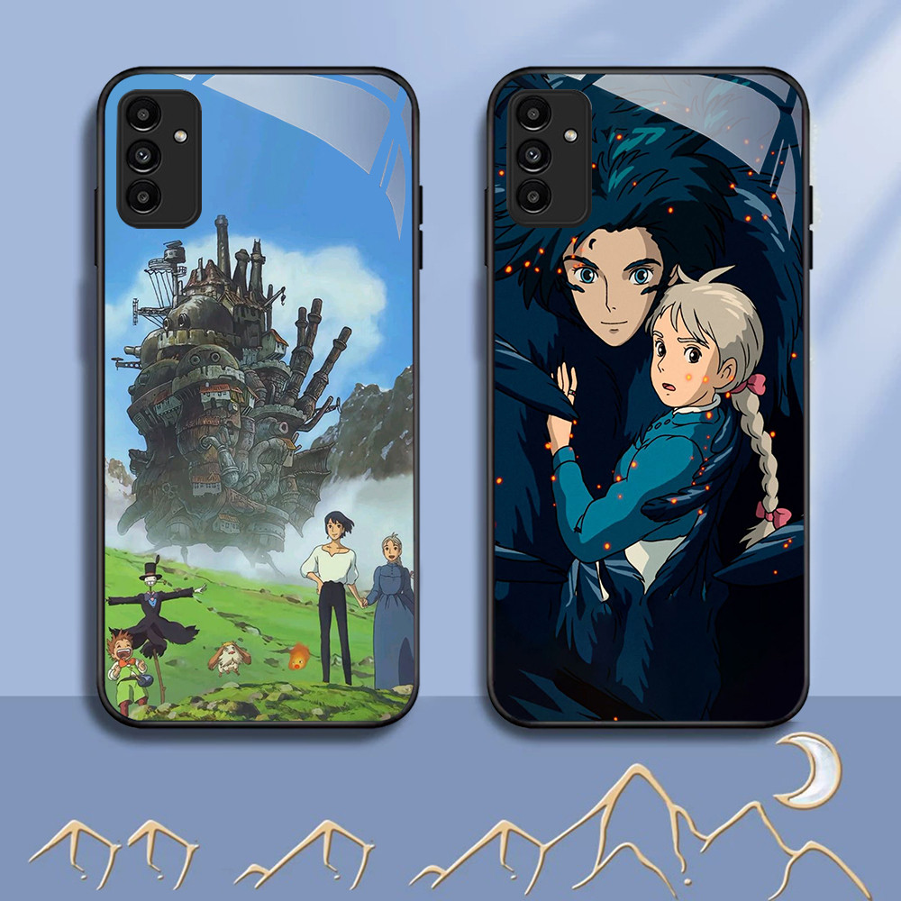NC-37 Howls Moving Castle Glass สําหรับ Samsung A05S A35 A55 A24 A14 A15 A04S A34 A25 M15 A54 S21 FE