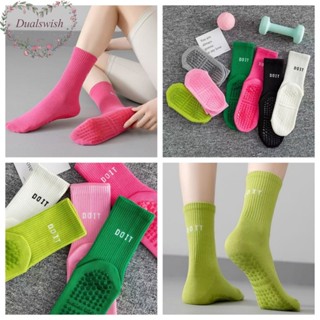 หลอดกลางถุงเท้าโยคะผู้หญิง โดปามีน ถุงเท้าสีซิลิโคนจุดถุงเท้…