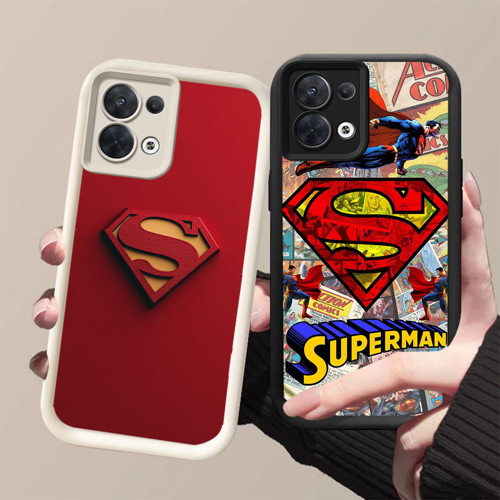 YZ-113 โลโก้ Superman สวยมากๆสําหรับ OPPO Reno 8 F21 7 7Z 8Z F21S Pro Lite 5G