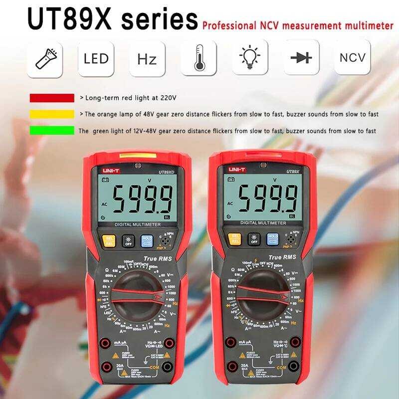 ▥ Uni-T Ut89x Ut89xd Professional มัลติมิเตอร์แบบดิจิตอล True RMS NCV 20A Current AC DC