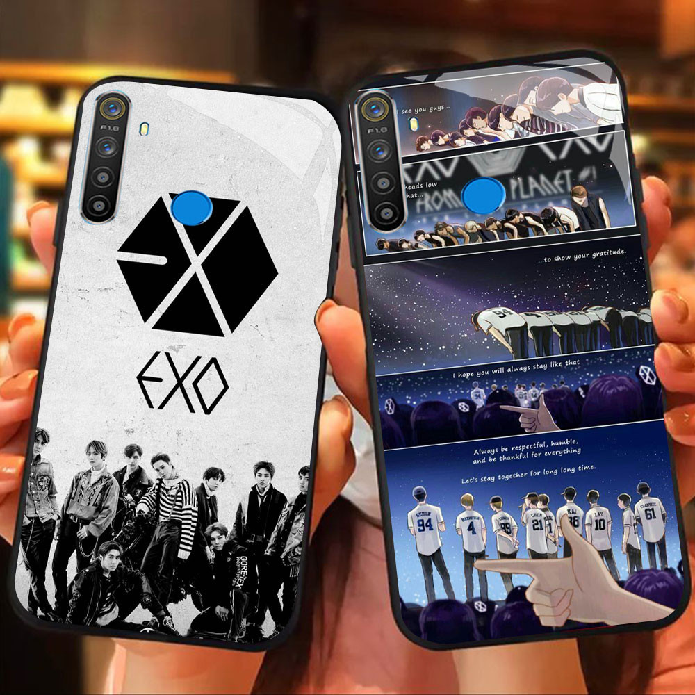 MK-62 EXO Liquid HD Glass Casing สําหรับ Realme 5 5i 5S 3 3i 6i 7 C65 Narzo 10 10A 20A Pro