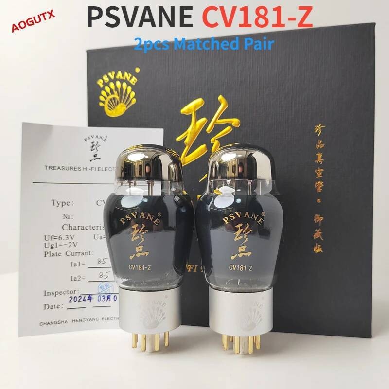 PSVANE CV181-Z หลอดสูญญากาศเปลี่ยน 6SN7 6N8P CV181 Treasure Series Collector Edition Vintage Hifi Au