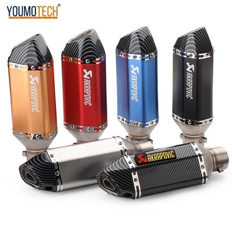 38-51mm Motorcycle Exhaust Muffler Escape Slip-On Pipe exhaust pipe Vent Pipe Exhaust Muffler Pipe